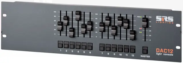 SRS DAC12-W Alps fadere DMX Control, 3U Wago Conn, NO PSU - USE W/DAC1x-KITs 