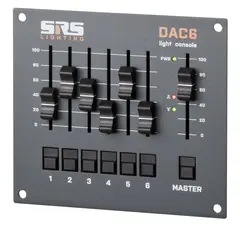 SRS DAC6W Alps 6 fader DMX Control WAGO connect, NO PSU