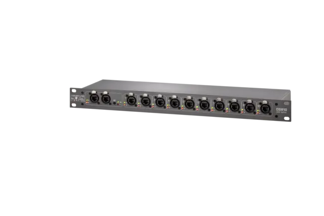 SRS DSR10N 10ch DMX splitter 1U Rack mount, DMX RJ45 