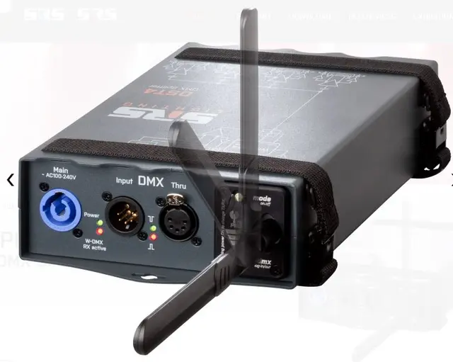 SRS DST4W-5 WIRELESS Splitter 4ch W-DMX,  5 pin 