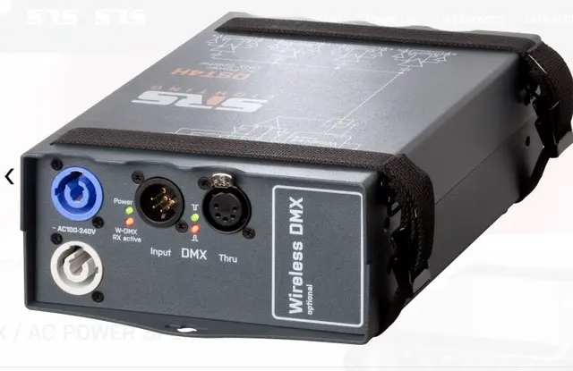 SRS DST4H-5 4ch Hybrid DMX splitter for truss, 4 x 5-pin, 4 x pow.con 