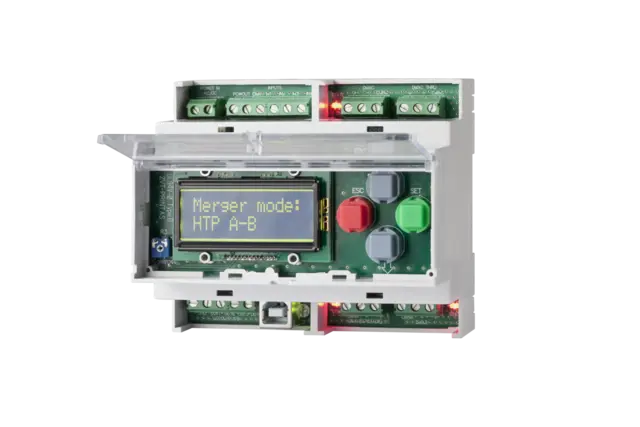 SRS DXD-DIN, DMX merger, booster Screw terminals, isolated RDM ANSI 