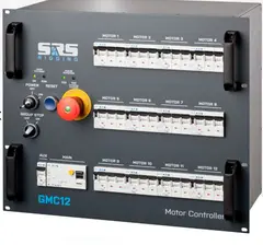 SRS GMC12-DVSX Hoist Control Base, 9U Group stop, CEE32A in,CEE16/4+Soca19 Out