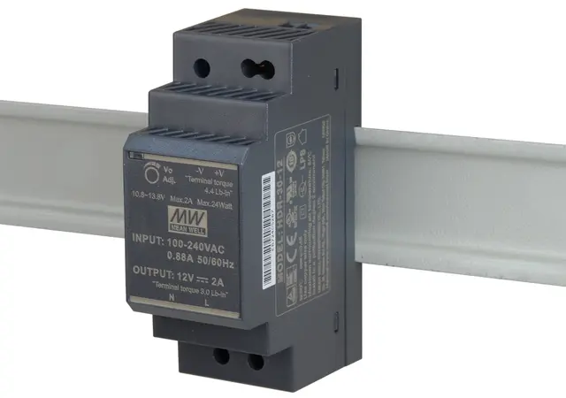 SRS PSU HDR-15-12 DIN, AC-DC, 85-264V AC to 12V DC 1.25A 