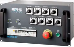 SRS MCBC 8-DV Hoist Control, 6U, CEE32A/5 in, 8 x CEE16/4 out