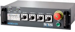 SRS MCBC 4-DV DELTA Hoist Control, 3U 32A BLUE-4 pin in,4xCEE16/4 Out