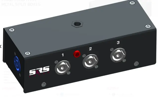 SRS MSB NAC-4NAC Powercon Split 4 - LED PowCon in - 4 x powcon out + led 