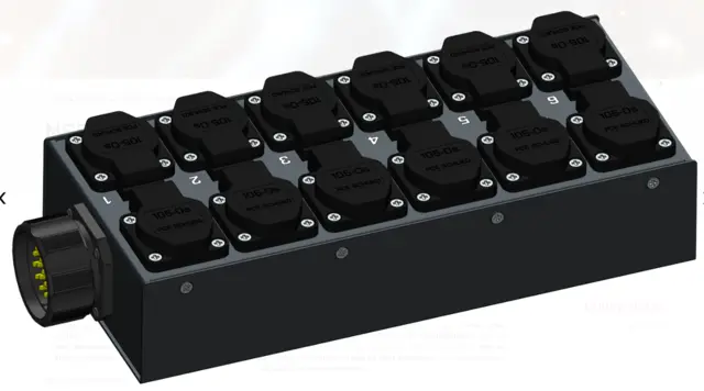 SRS MSB SX19-12SC Soca in 12 Schuko out 12 x Schuko Out (2x6) 