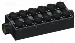 SRS MSB SX19T-12SC Soca in/link 12 sch Soca in/link, 12 x Schuko out