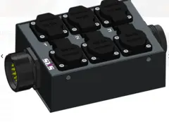 SRS MSB SX19T-6SC Soca in/link-6 Schuko Soca in/through - 6 Schuko out
