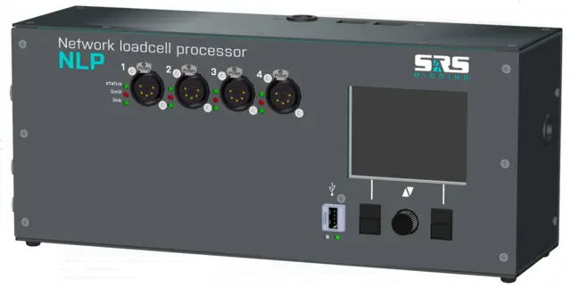 SRS NLP4 Network Load Cell Prosessor 4 ch XLR-5, 2xRS485, 2xE-STOP, Ethernet 