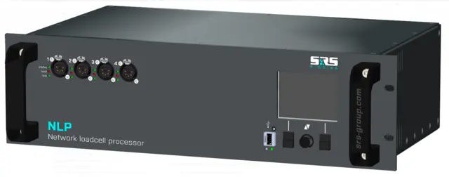 SRS NLP4-3U Network Load Cell Prosessor 4 ch XLR-5, 2xRS485, 2xE-STOP, Ethernet 