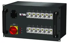 SRS PDU 12+1 Schuko out 12x16A 63A Hybrid Harting In - UTEN kabler