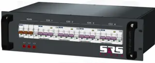 SRS PDU 634C32RCBO-3U 4x32A Out 63A-400V-1,5M cable In