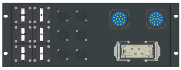 SRS PDU 12x16A,4U,12xRCBO,32A Hybrid H Rear 2xSOCA, 6xSCH, 6xPT, Meter,No Cable 