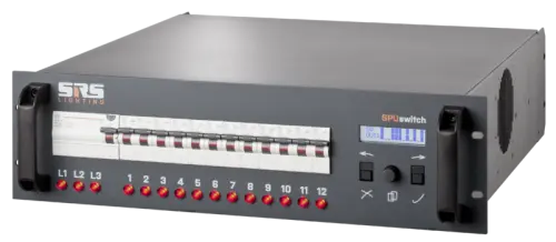 SRS SPU6010B-8 Socapex 32A 6x10A / 2.3kW, main switch 