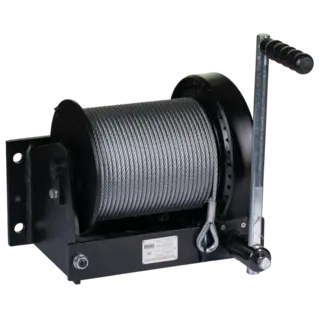 SVERO Håndvinsj 300 kg - ( 8mm Wire) Safe automatic load pressure brake