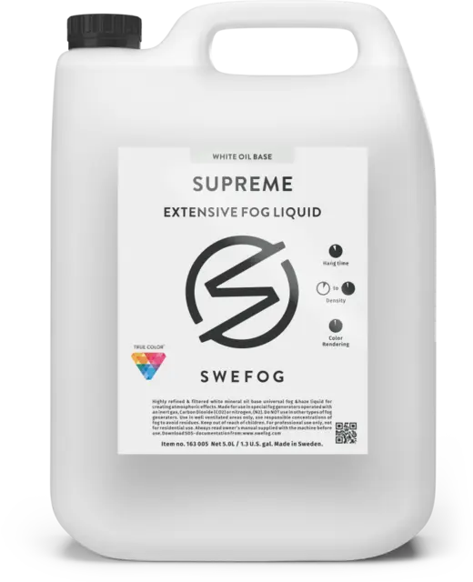 Swefog Supreme extensive, 5L Oil based,for N2/CO2 fog generators only 
