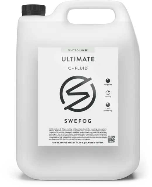 Swefog CRACKER Ultimate C-Fluid, 5L Oil based, 3+ hours hang time 