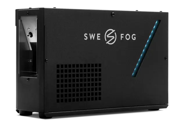 Swefog K1 Hazer 1500W Silent DMX, RDM Uses BIB 3L,13 Kg, Add: Powercon cable 