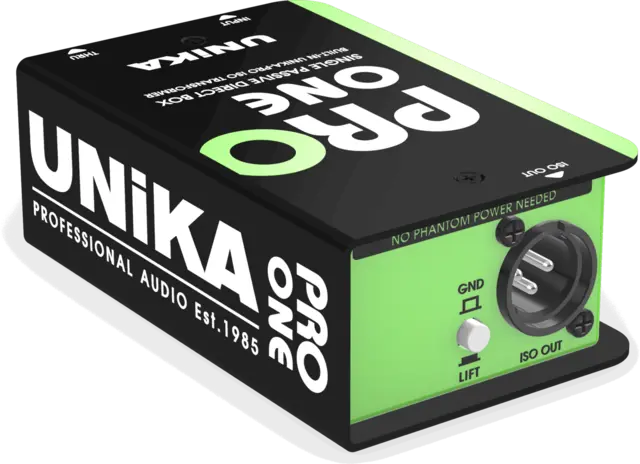 UNiKA PRO-ONE Passive DI Box Passive line DI Box with custom Iso 
