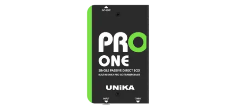 UNiKA PRO-ONE Passive DI Box Passive line DI Box with custom Iso