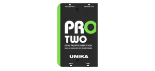 UNiKA PRO-TWO Passive DI box Passive Dual Line DI Box with Custom ISO