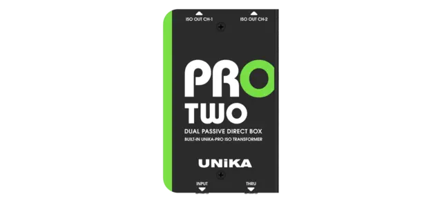 UNiKA PRO-TWO Passive DI box Passive Dual Line DI Box with Custom ISO 