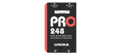 UNiKA PRO-248 Active DI box Active Dual 48V DI Box with custom Iso