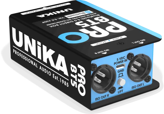 UNiKA PRO-BT5 Bluetooth DI-Box Bluetooth v5.0 Di box, Custom ISO 