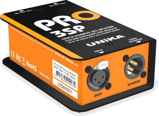 UNiKA PRO-3SP Splitter Triple Passive Iso Splitter 