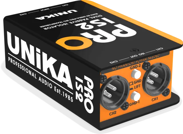 UNiKA PRO-IS2 2 channel ISO-Box, Transformer-isolated 