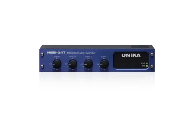 UNiKA NBB-04T 4 chan. Dante-TX Output Interface 