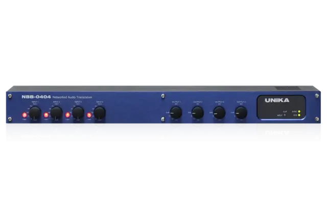 UNiKA NBB-0404 Bidirektionalt Dante-Interface 