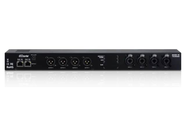 UNiKA NBB-0404 Bidirektionalt Dante-Interface 