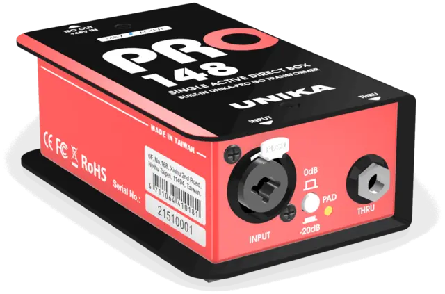 UNiKA PRO-148 Active DI box Active 48V DI Box with custom Iso 