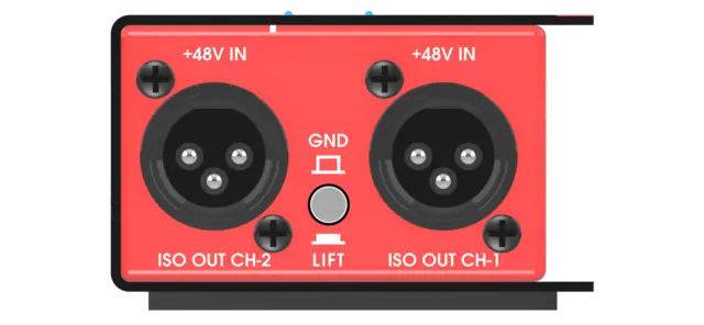 UNiKA PRO-248 Active DI box Active Dual 48V DI Box with custom Iso 