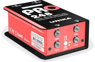 UNiKA PRO-248 Active DI box Active Dual 48V DI Box with custom Iso