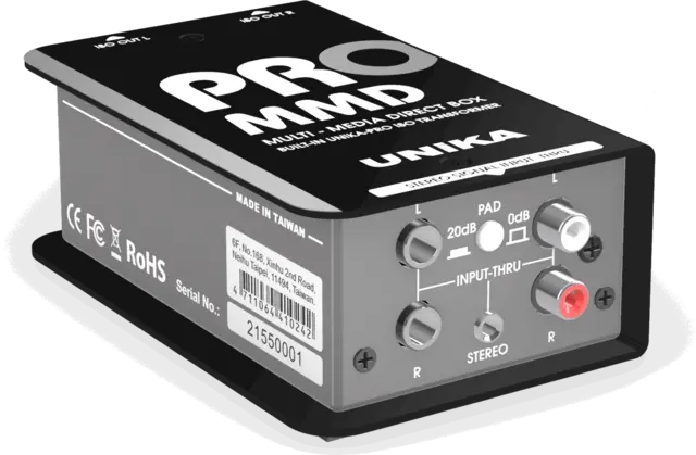 UNiKA PRO-MMD Multimedia DI Passive Stereo, Custom ISO 
