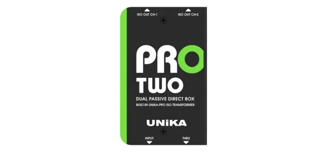 UNiKA PRO-TWO Passive DI box Passive Dual Line DI Box with Custom ISO 