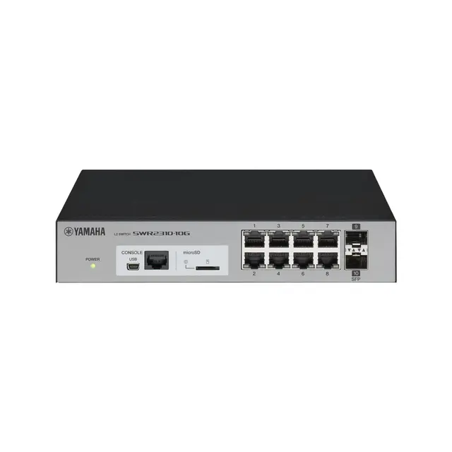 Yamaha SWR2310-10G L2 Switch 8 LAN-porter og 2 SFP 