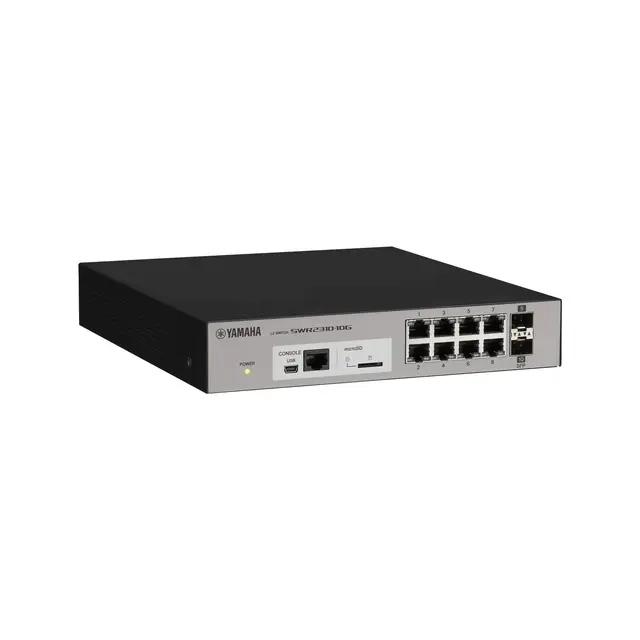 Yamaha SWR2310-10G L2 Switch 8 LAN-porter og 2 SFP 