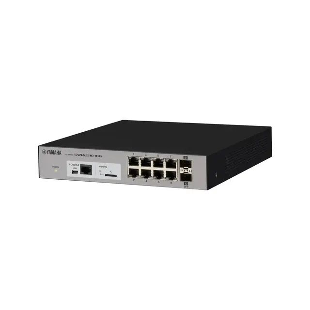 Yamaha SWR2310-10G L2 Switch 8 LAN-porter og 2 SFP 