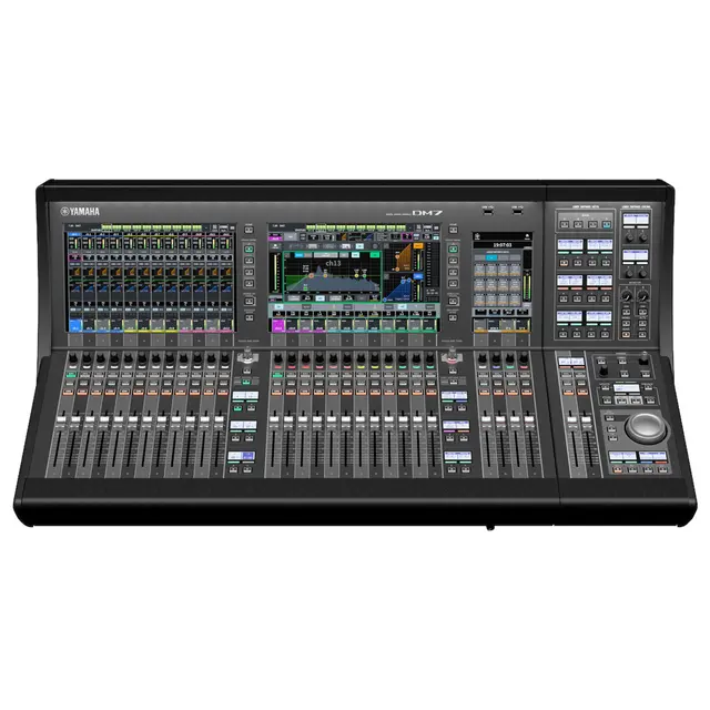Yamaha DM7 +  EX ekspansjonsenhet 32/16 local IO, 144/144 Dante 