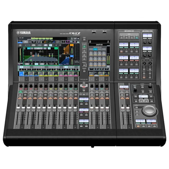 Yamaha DM7C +  EX ekspansjonsenhet 16/16 local IO, 144/144 Dante 