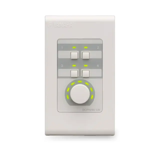 Yamaha DCP1V4S WALL remote MTX 1 vol,4 switch 
