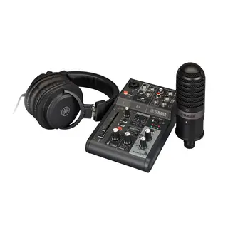 Yamaha AG03 MK2 LSPK AG03KK2/YCM01 mic/YH-MT1 headphones