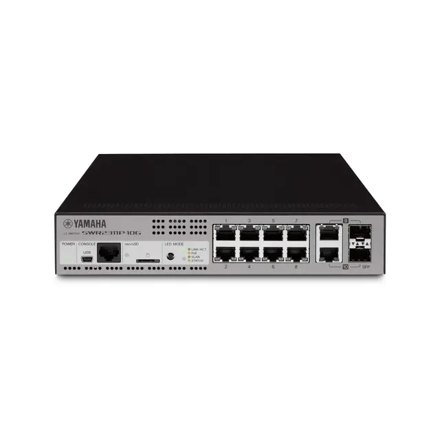 Yamaha SWR2311P-10G L2 Switch PoE LAN/SFP-kombinasjonsporter 