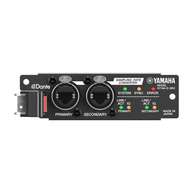 Yamaha HY144D-SRC Dante interface card 144 channels @ 96khz 32bit 