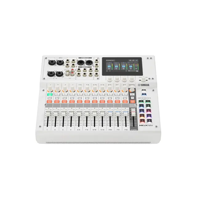 Yamaha MGX12V,White 12 Analog Inputs 4 Combo / 4 TRS / 4 RCA), 18-track USB 